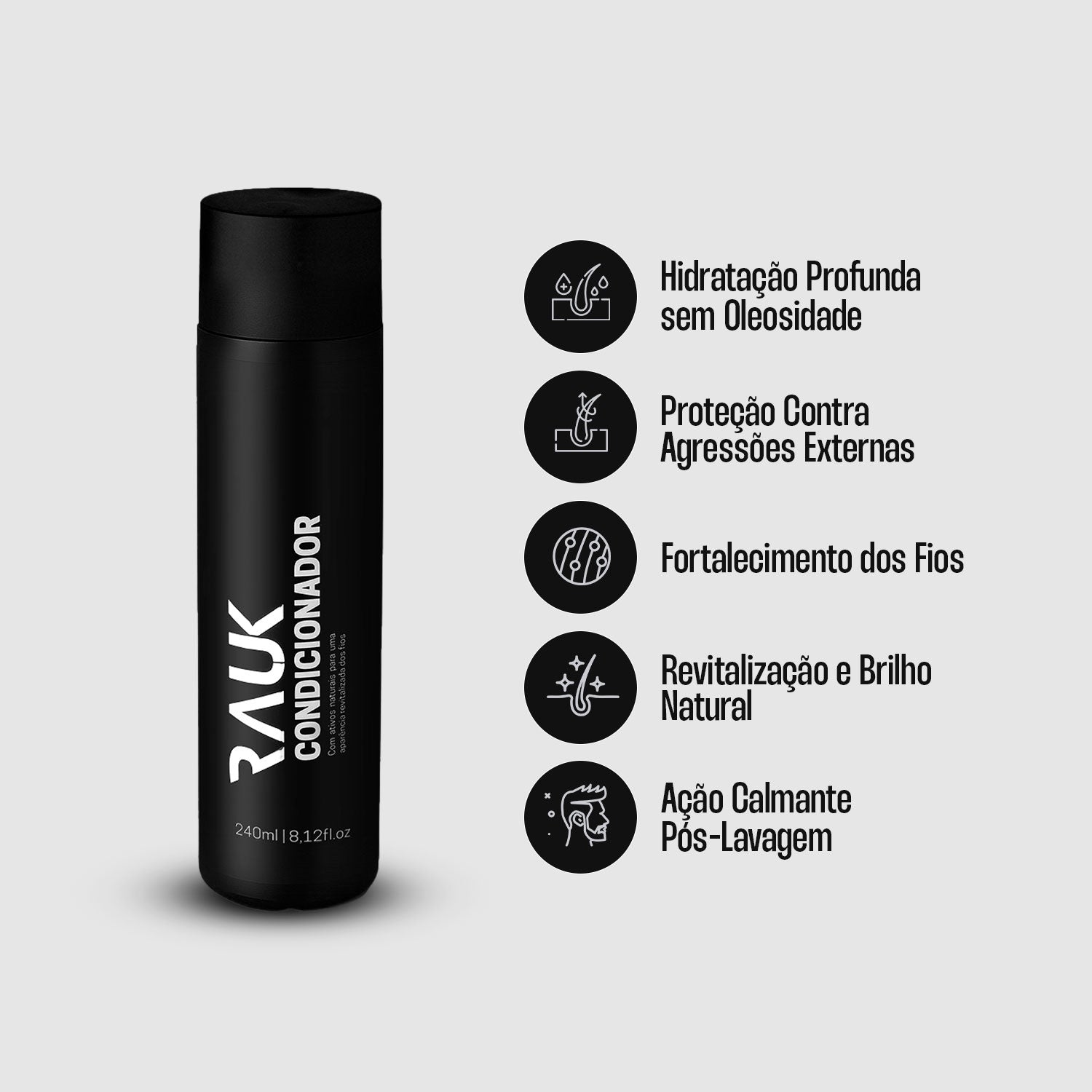 Condicionador Hidratação Profunda Rauk - 240ml