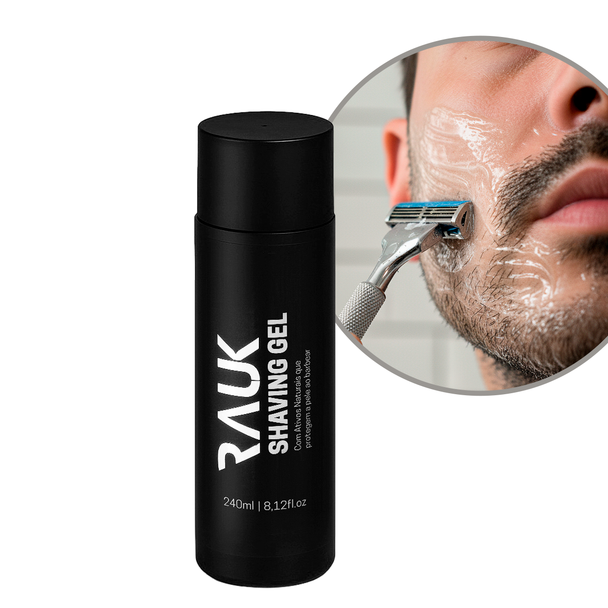 Gel para Barbear Shaving Gel Rauk - 240ml