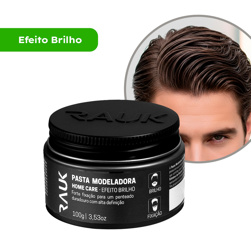 Pasta Modeladora Efeito Brilho Home Care Rauk - 100g