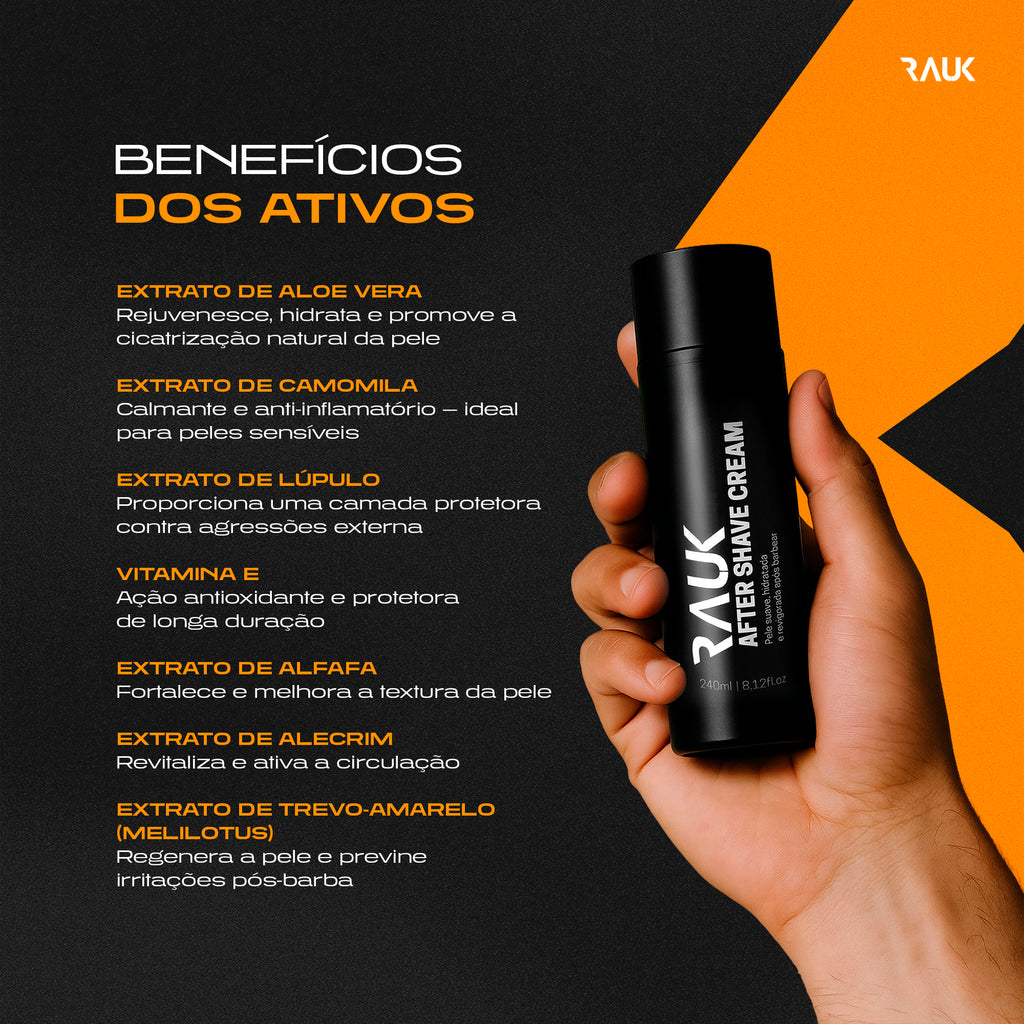 Creme Pós Barba After Shave Rauk - 240ml