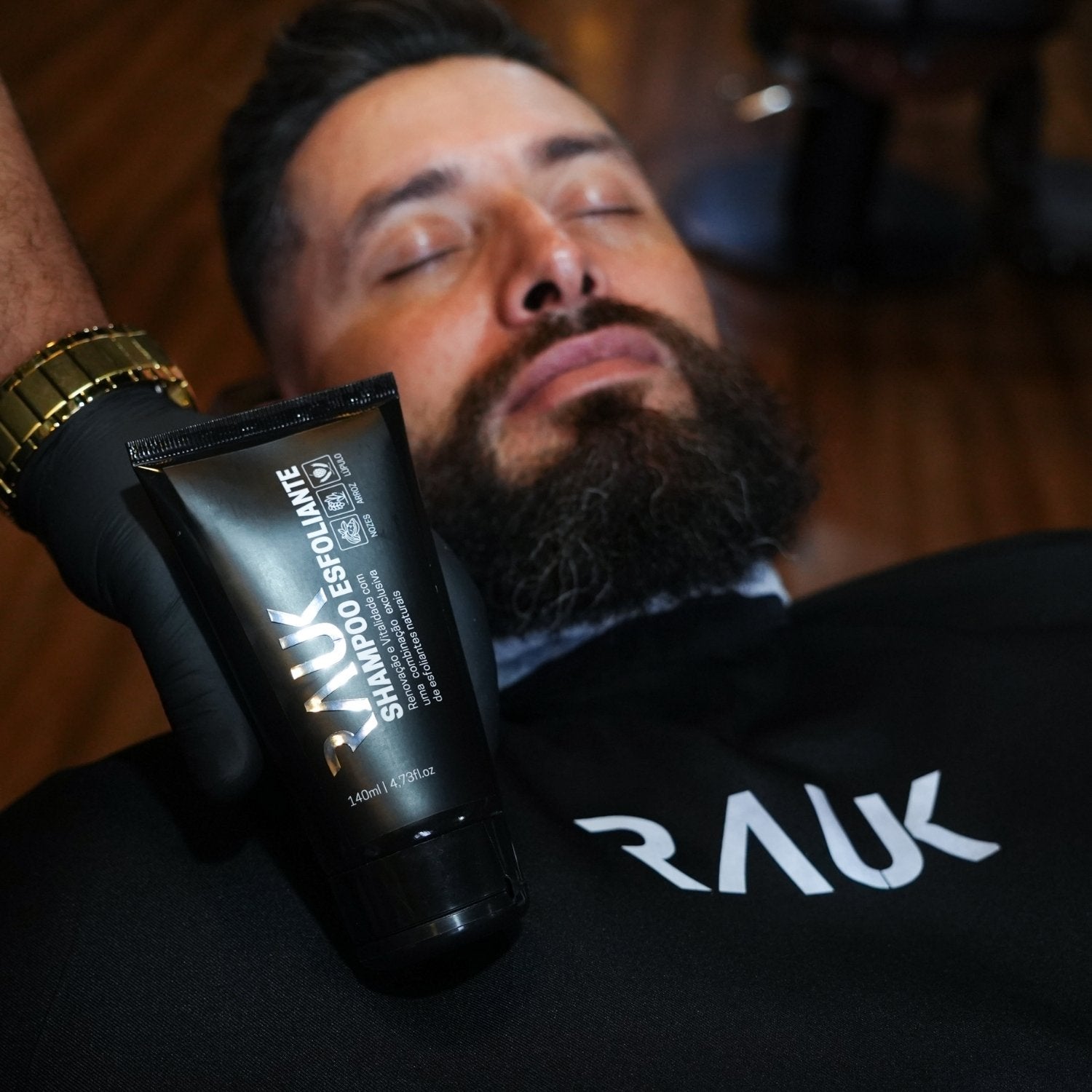 Shampoo para Barba Esfoliante Rauk - 140ml