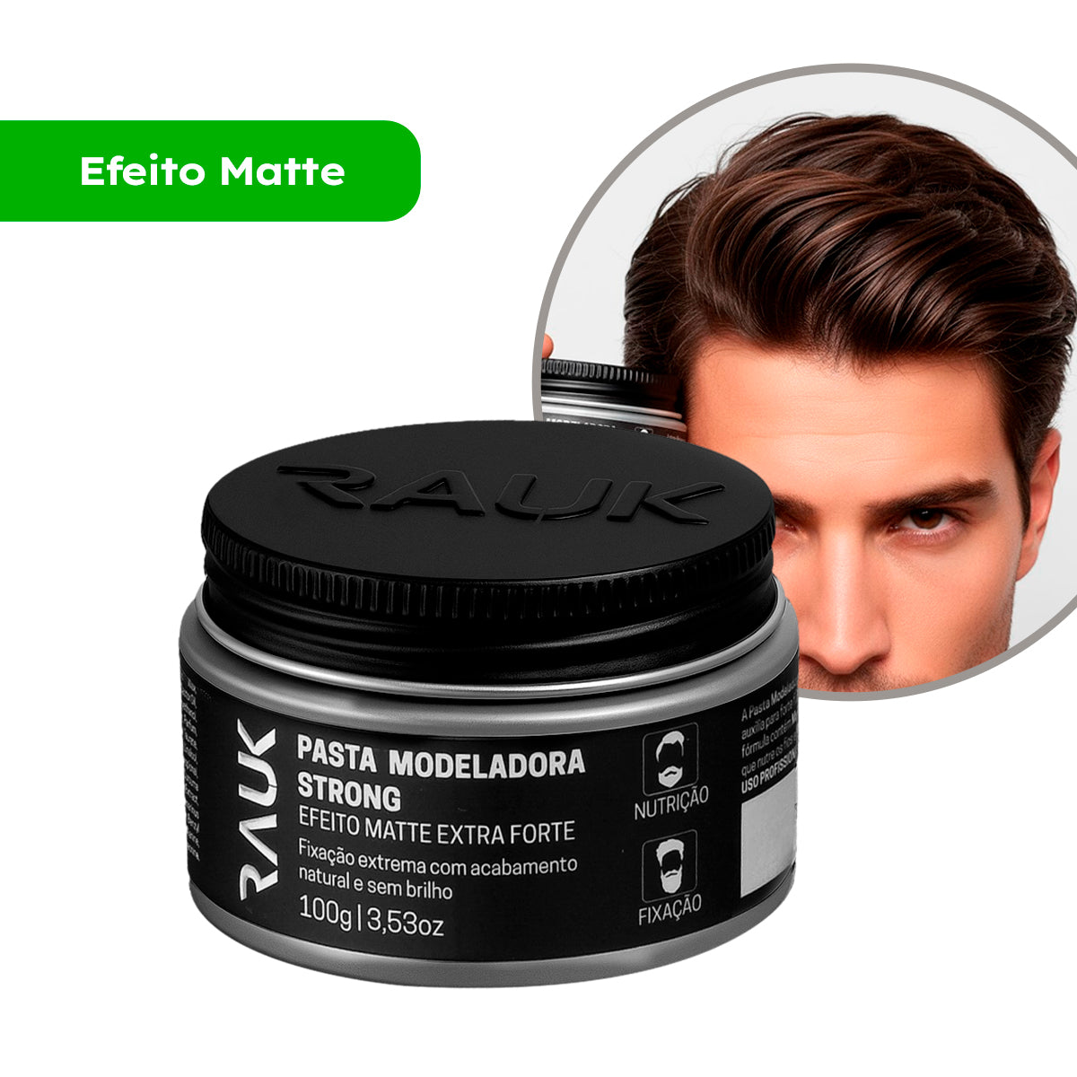 Pasta Modeladora Strong Rauk - 100g