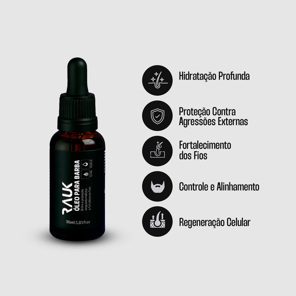 Óleo para Barba Rauk - 30ml