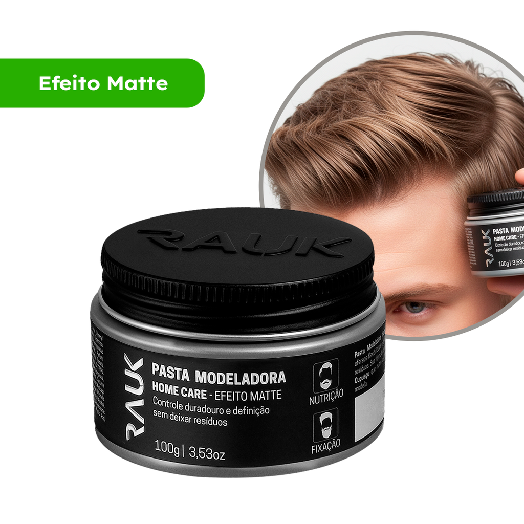 Pasta Modeladora Efeito Matte Home Care Rauk - 100g
